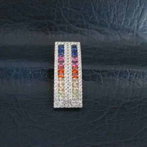 Sapphire Rainbow Pendant
